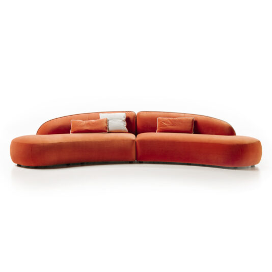 Contemporary Chaise Style Modular Sofa An image showcases the
