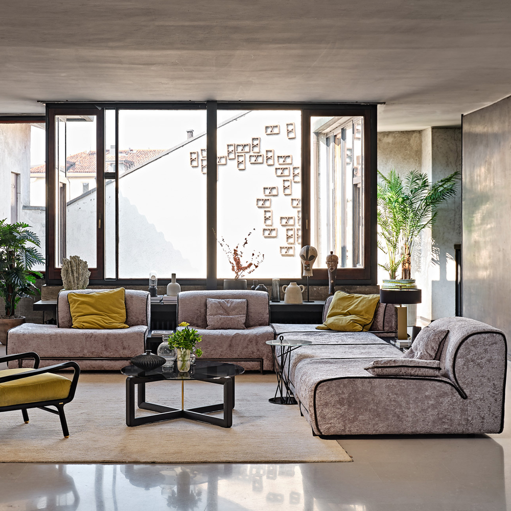 Large Contemporary Modular Corner Sofa