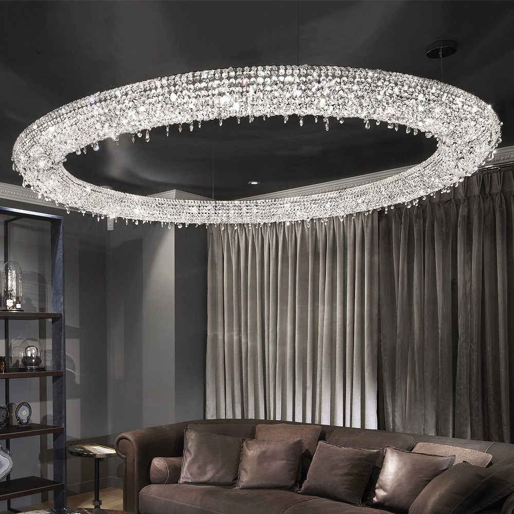 Luxury Oval Crystal Chandelier