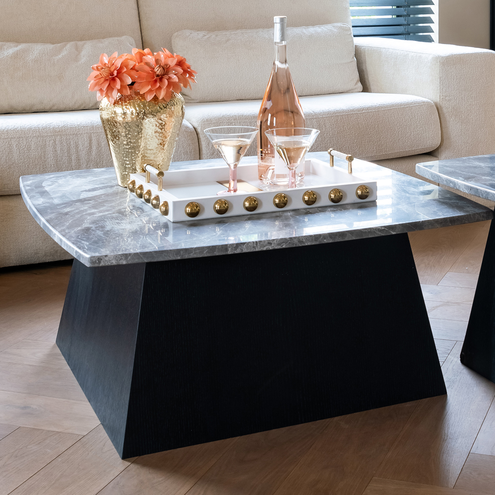 Modern Square Marble Coffee Table