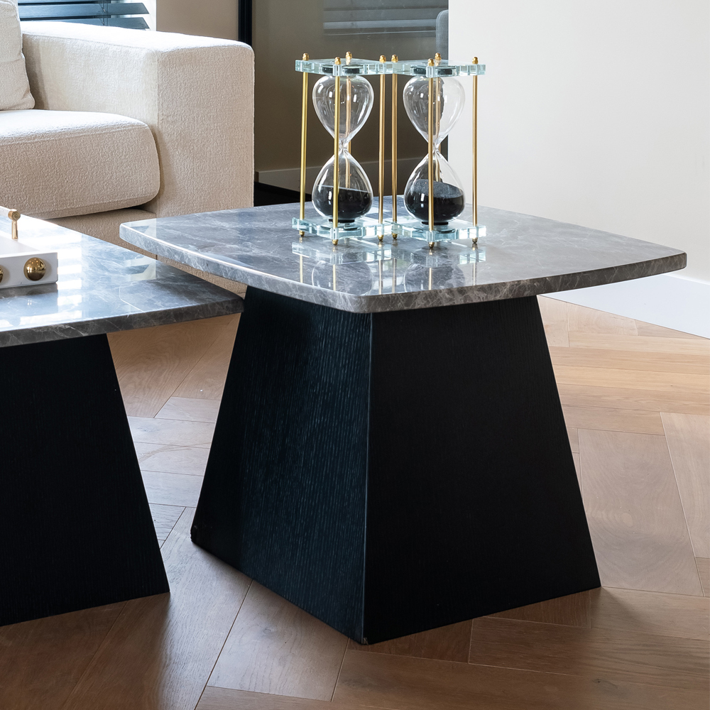 Modern Square Marble End Table
