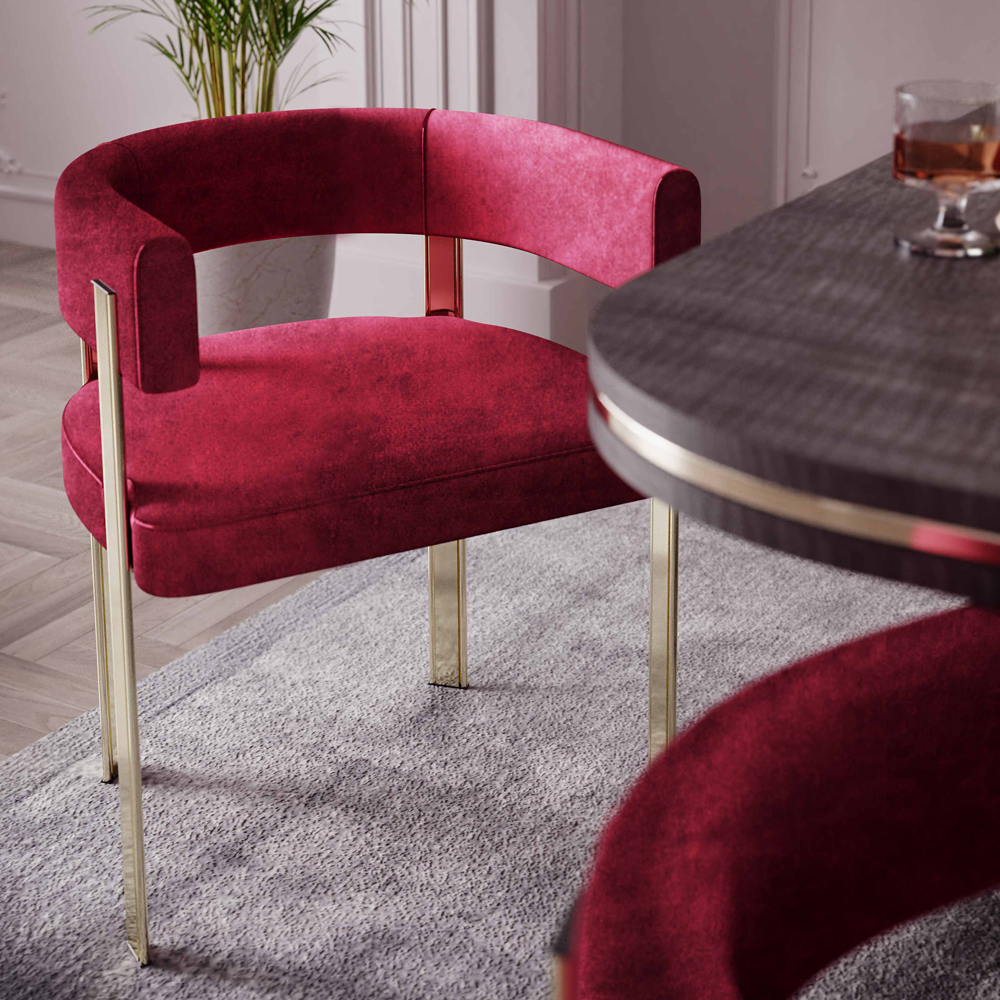 Modern Curved Dining Chair