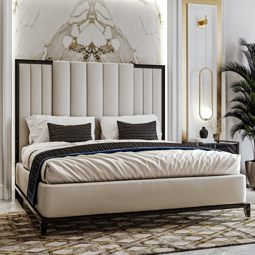 High End Art Deco Style Bed