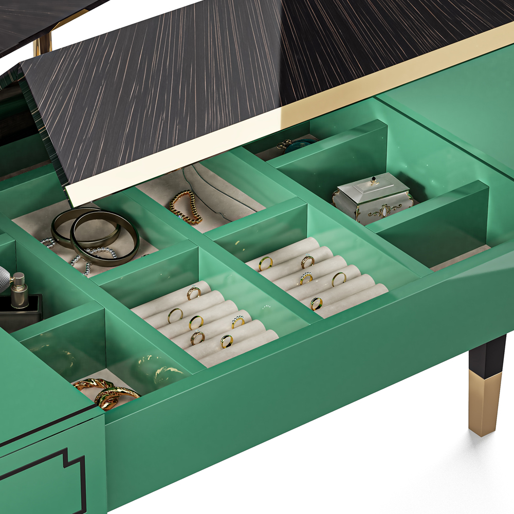 High End Art Deco Style Dressing Table - Juliettes Interiors