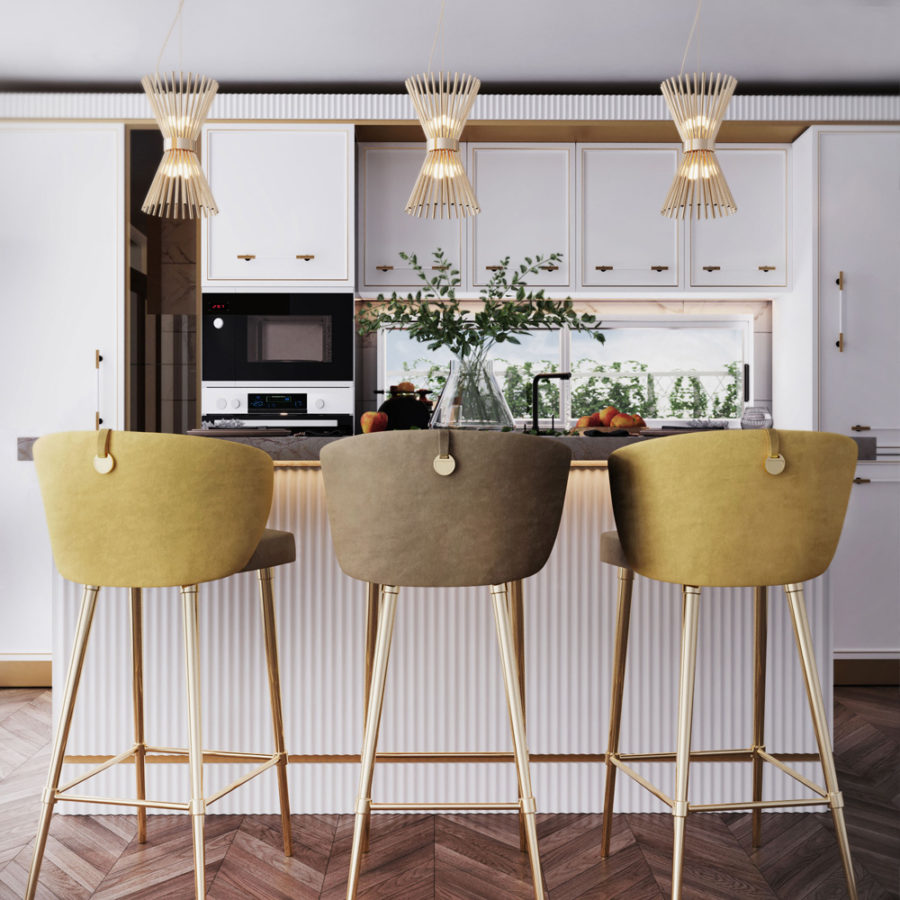 Modern Gold Plated Pendant Light - Juliettes Interiors