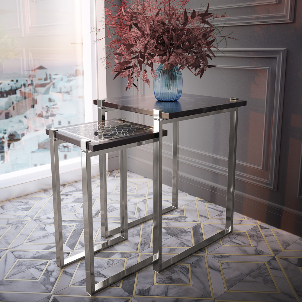 Luxury Art Deco Inspired Nest Of Tables