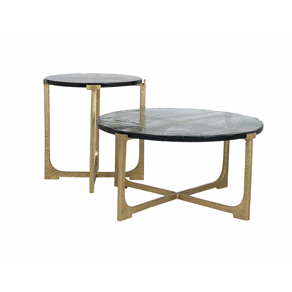 Modern Round Glass Side Table