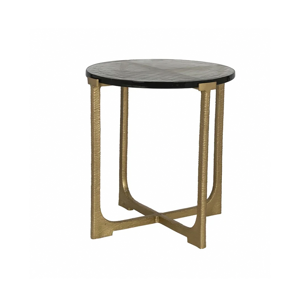 Modern Round Glass Side Table