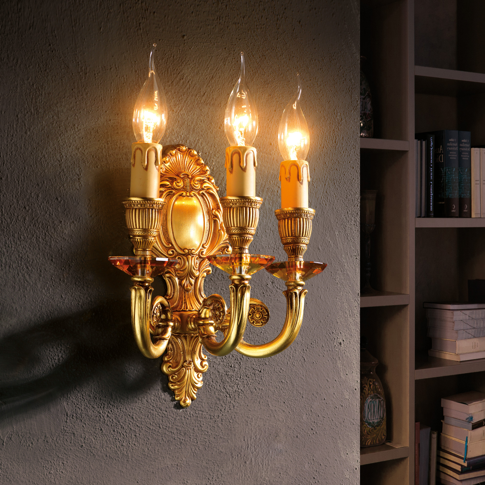 Triple Candle Style Wall Light