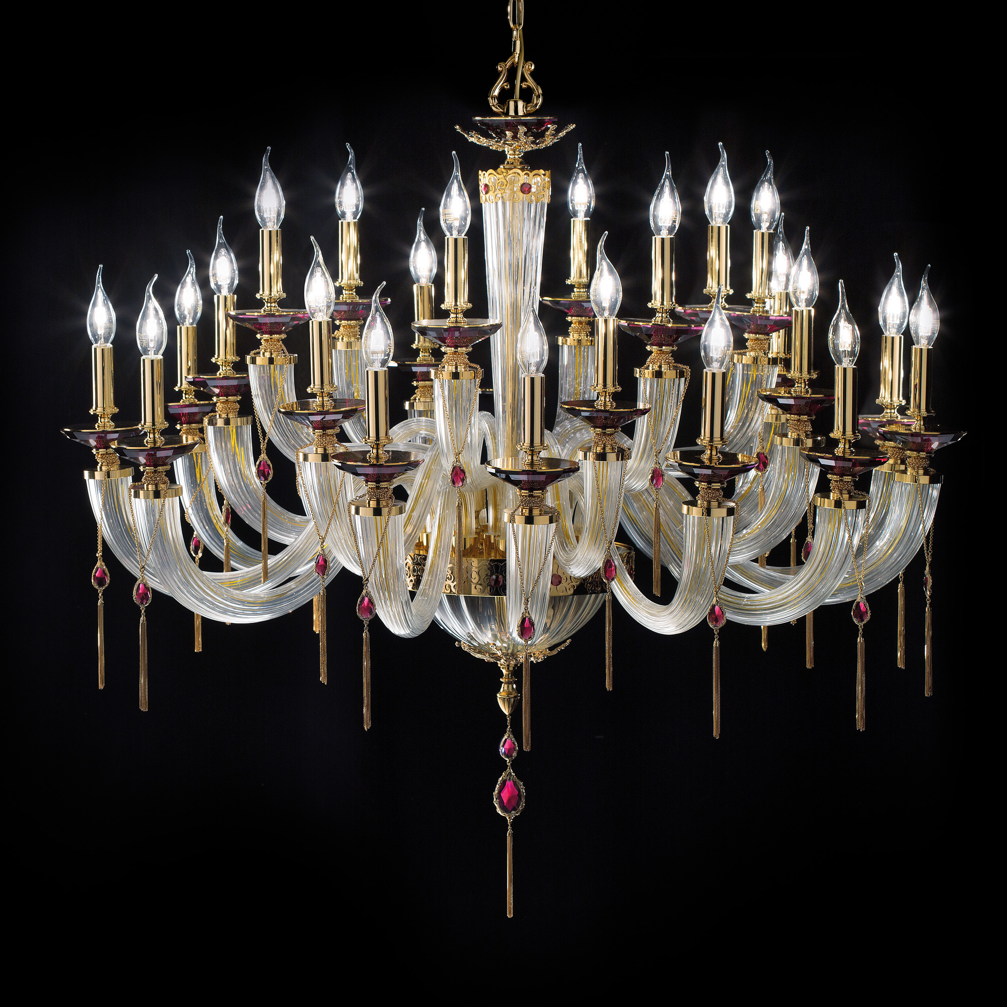 Candle Style Chandelier With Swarovski® Crystals