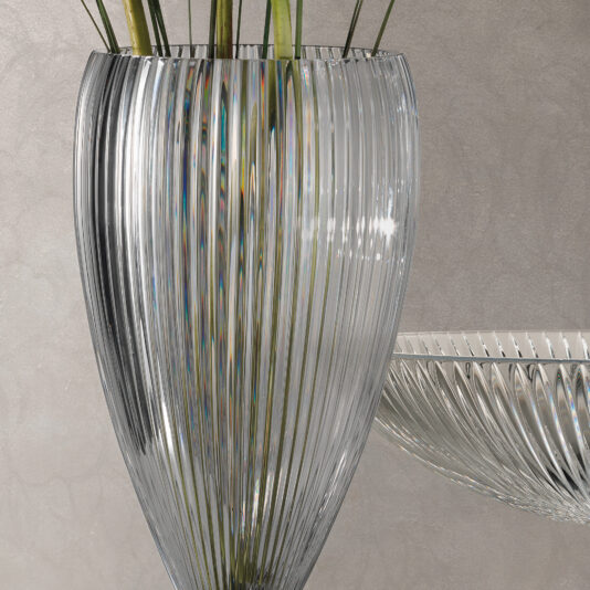 Cut Crystal Centrepiece and Vase A close-up image featuring the