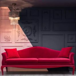 barbiecore dream home pink sofa