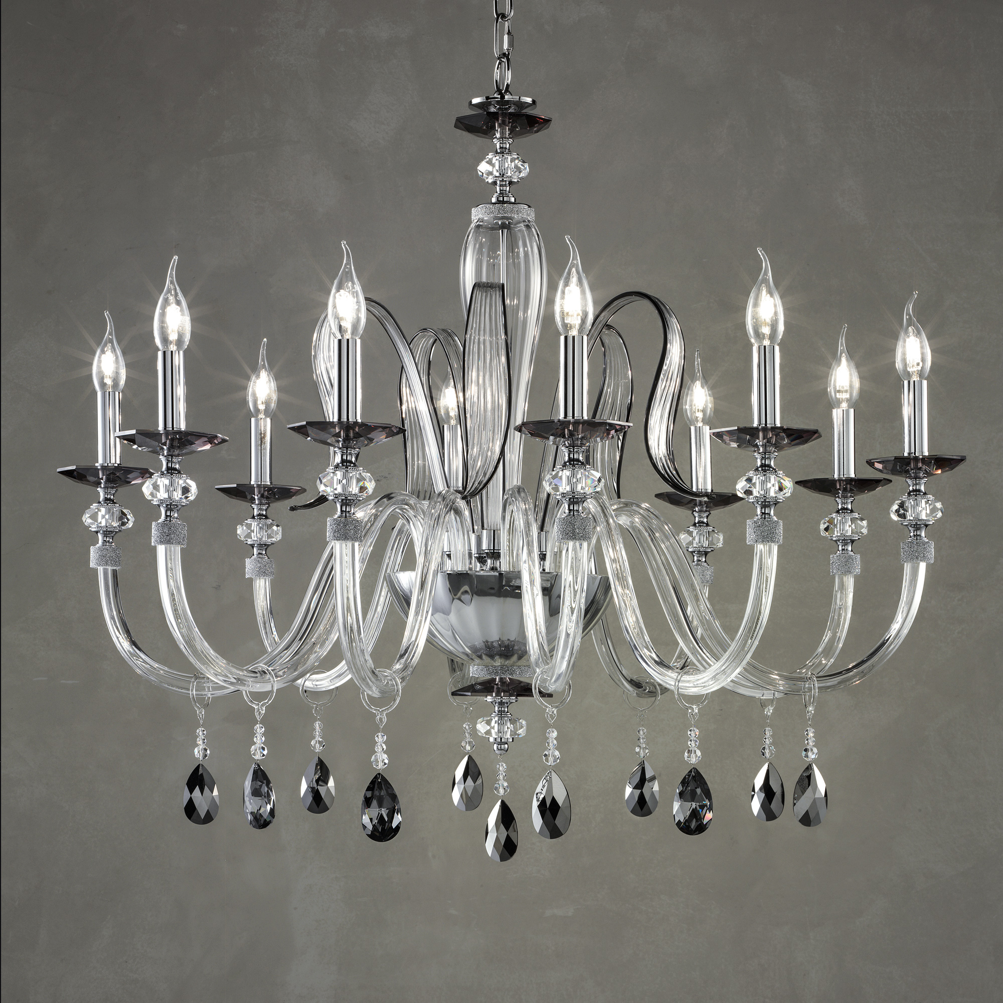Modern Chandelier With Swarovski® Crystals - Juliettes Interiors