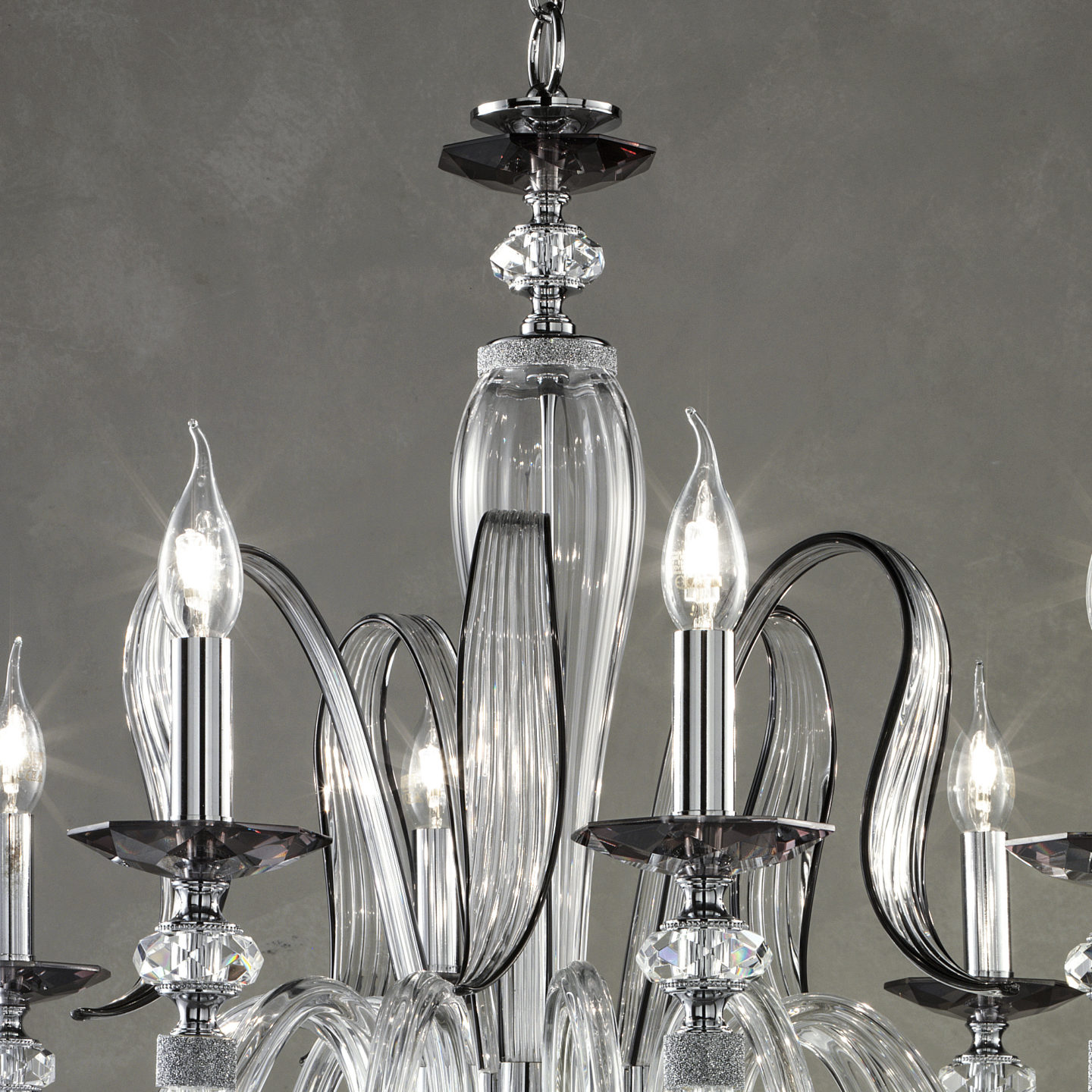 Modern Chandelier With Swarovski® Crystals - Juliettes Interiors