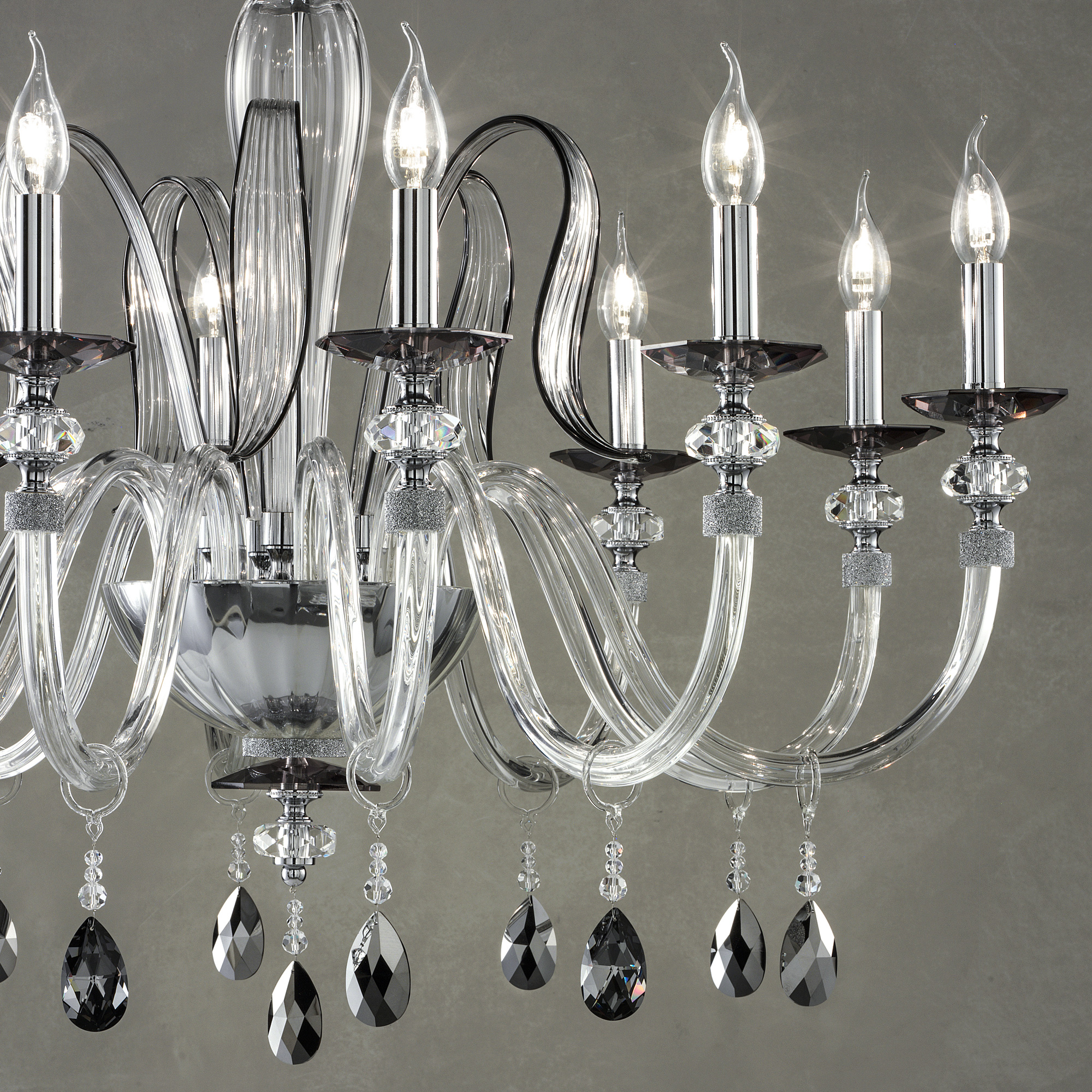 Modern Chandelier With Swarovski® Crystals - Juliettes Interiors