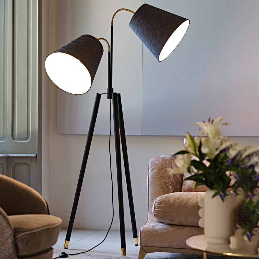 Large Modern Studio Style Floor Lamp - Juliettes Interiors