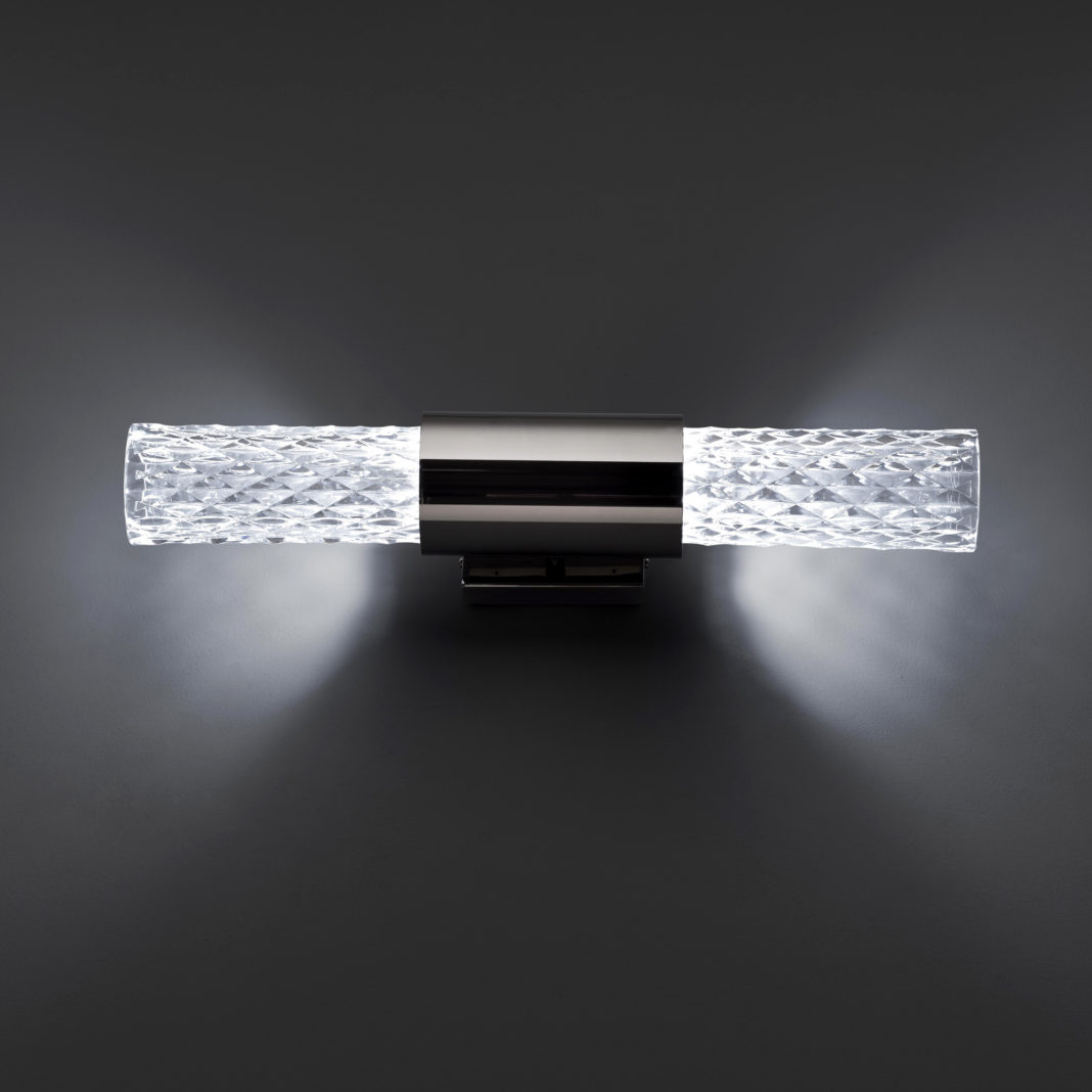 Modern Faceted Crystal Wall Light