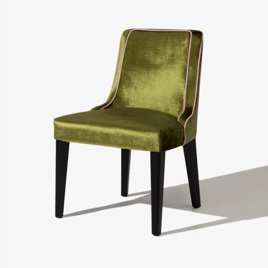 High End Occasional Chair With Piping Detail The