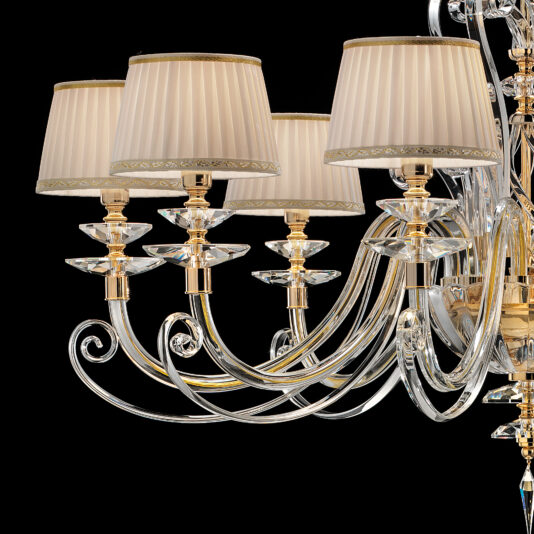 Classic Style Chandelier With Swarovski® Crystals Close-up of the