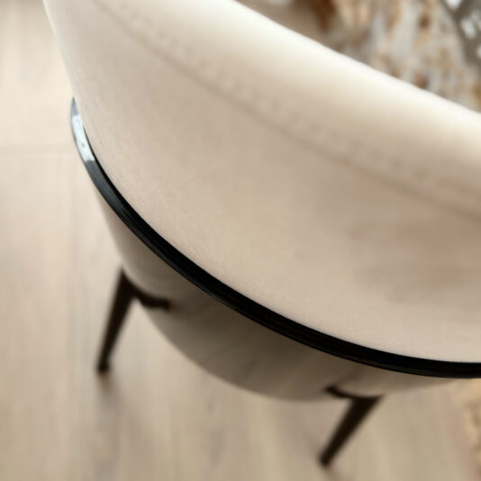 Art Deco Style Dining Chair modern Art Deco dining chair close up