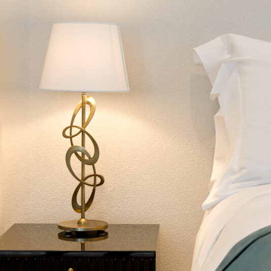 Contemporary Twisted Table Lamp swirl luxury table lamp
