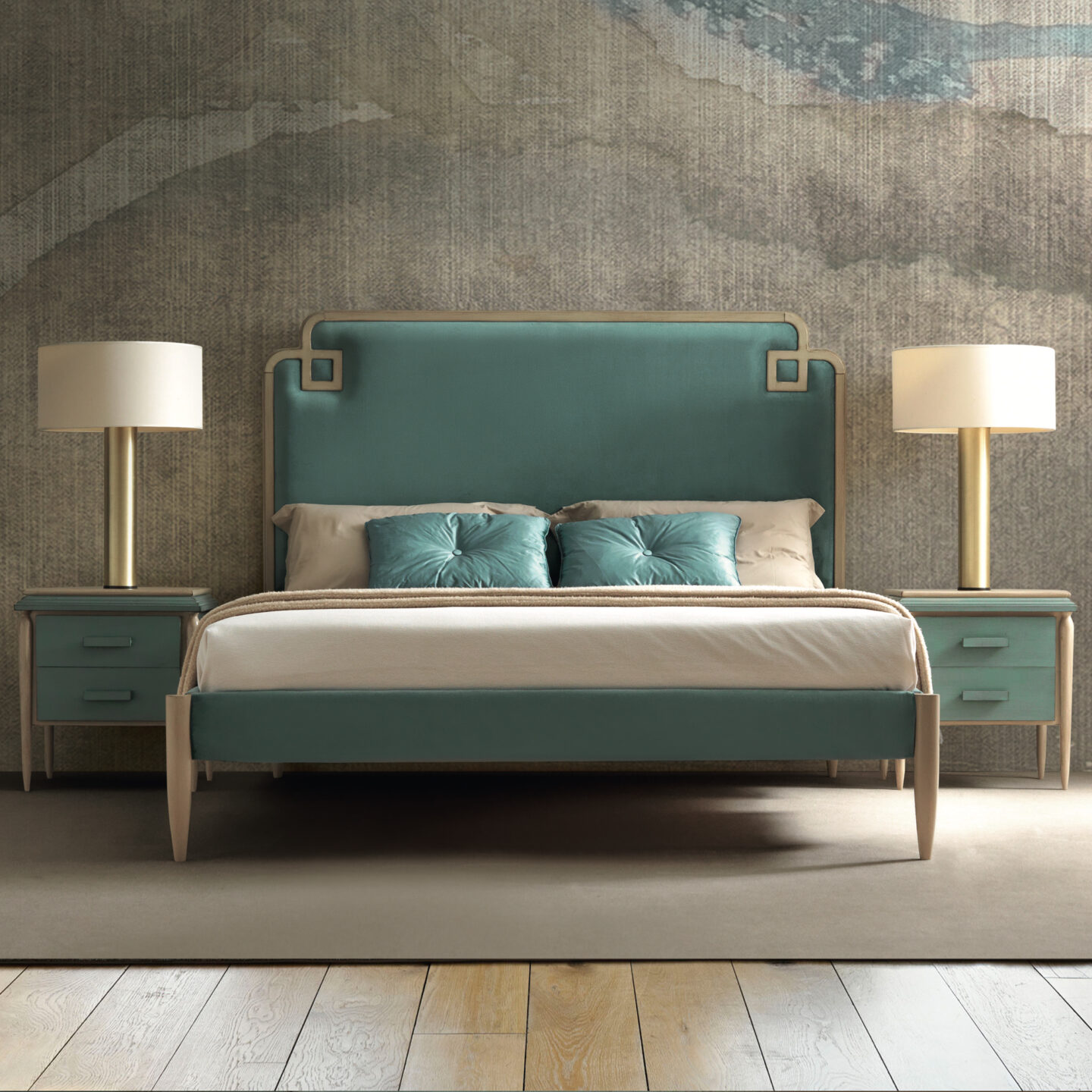 Luxury Art Deco Style Bedside Cabinet - Juliettes Interiors