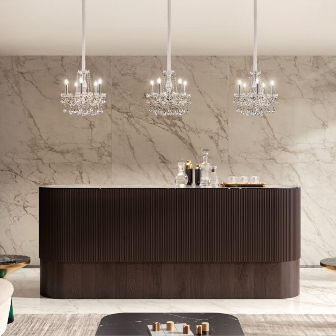 Ornate Crystal Chandelier - Juliettes Interiors