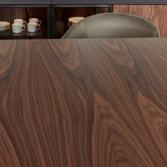 Modern Rectangular Veneer Dining Table